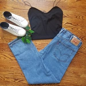 Straight Fit Levi 505 Vintage Denim Jeans